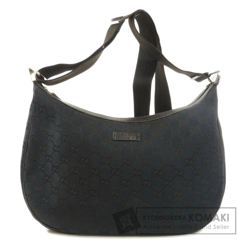 Gucci GG Canvas Half Moon Hobo Shoulder bag Black